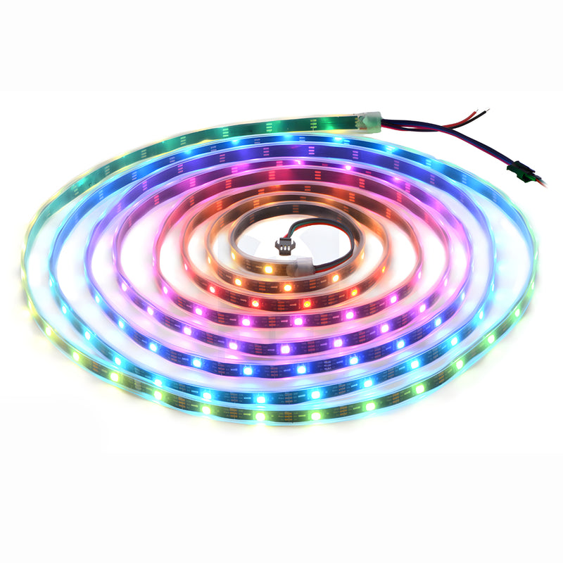 9W/m 5V 30LED svart PCB IP20 WS2812B IC LED-remsa