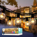 koos päikesepaneeliga 5.5m LED string valgustus 10 GOLD FILAMENT pirniga, iga 0.5W(240Lm) E12 G40, kõrge efektiivsusega päikesepaneeliga 5.5V 0.5W 120mA, 3.7V 18650 Li 2200mAh, DC3V, IP44