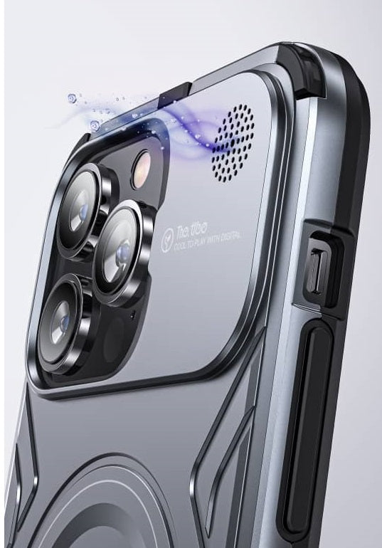 SUPERACTION_Alumiiniumist telefoni kate IPhone 15PROMAX koos aroomiteraapiaga