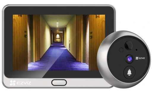 EZVIZ 2k videokaamera uksevaatajale koos monitoriga, diagonaalnurk 155°, kahesuunaline heli