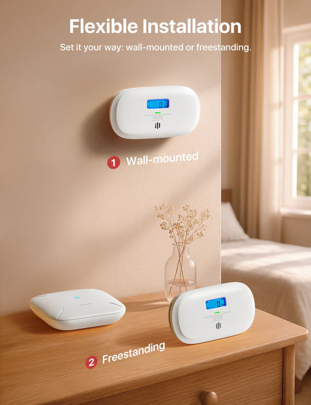 XC0C-MR Savienojams viedais oglekļa monoksīda signalizators