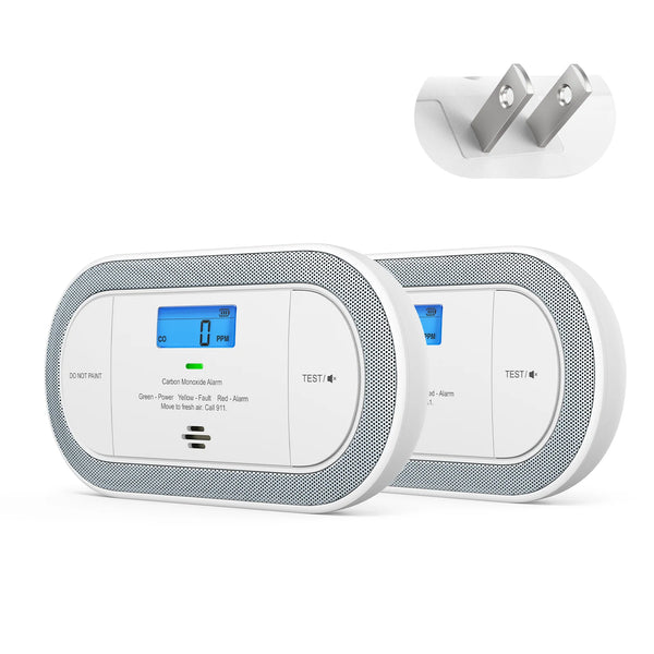 XC0C-SA Rozetē pievienojams autonomais oglekļa monoksīda signalizators, 2 gab.