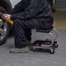 VEVOR mehāniķa krēsls ar rīku paplāti, kravnesība 113 kg, paredzēts darbam zem automobiļa un garāžas darbiem