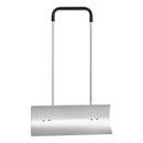 Wheeled Snow Shovel, 76.2 cm metal driveway snow shovel, heavy-duty shovel pusher with wide blade and U-shaped aluminium alloy handle