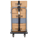 Sprūdrata stiprināšanas siksnas, 4 gab., 2362 kg maksimālā pārraušanas slodze, 40 mm × 2,44 m, ar polsterētiem rokturiem, paredzētas kravas, sadzīves tehnikas, dārza tehnikas un motociklu nostiprināšanai