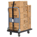 Sprūdrata stiprināšanas siksnas, 4 gab., 2362 kg maksimālā pārraušanas slodze, 40 mm × 2,44 m, ar polsterētiem rokturiem, paredzētas kravas, sadzīves tehnikas, dārza tehnikas un motociklu nostiprināšanai