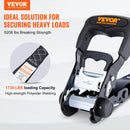 Sprūdrata stiprināšanas siksnas, 4 gab., 2362 kg maksimālā pārraušanas slodze, 40 mm × 2,44 m, ar polsterētiem rokturiem, paredzētas kravas, sadzīves tehnikas, dārza tehnikas un motociklu nostiprināšanai