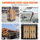 Sprūdrata stiprināšanas siksnas, 4 gab., 2362 kg maksimālā pārraušanas slodze, 40 mm × 2,44 m, ar polsterētiem rokturiem, paredzētas kravas, sadzīves tehnikas, dārza tehnikas un motociklu nostiprināšanai