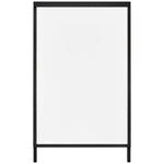 VEVOR A-tipa ietves reklāmas statīvs 61 × 91 cm, izturīgs divpusējs salokāms “sandwich” tipa plakātu turētājs ar iestumjamu rāmi, tērauda āra reklāmas statīvs uzņēmumu ielu reklāmai (tikai rāmis)