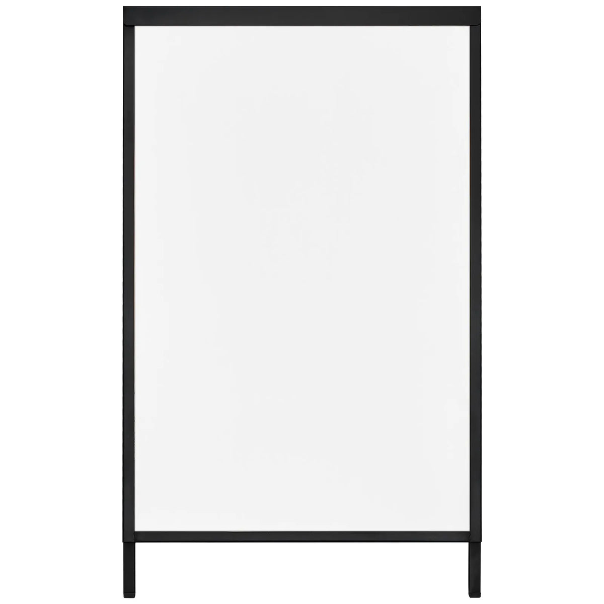 VEVOR A-tipa ietves reklāmas statīvs 61 × 91 cm, izturīgs divpusējs salokāms “sandwich” tipa plakātu turētājs ar iestumjamu rāmi, tērauda āra reklāmas statīvs uzņēmumu ielu reklāmai (tikai rāmis)