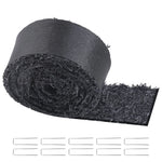 VEVOR gumijas mulča ainavu labiekārtošanai, pārstrādātas gumijas mulčas paklājs 3048 x 114 mm, pastāvīgs gumijas celiņš, dabīga izskata melna mulčas dārza apmale augiem, dārzeņiem un ziedu dārza barjerai