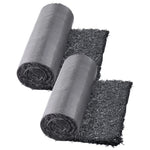 VEVOR gumijas mulča ainavu labiekārtošanai, 2 ruļļi pārstrādātas gumijas mulčas paklāja 2440 x 560 mm, pastāvīgs gumijas celiņš, dabīga izskata melna mulčas apmale augiem, dārzeņiem un ziedu dārza barjerai