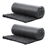VEVOR gumijas mulča ainavu labiekārtošanai, 2 ruļļi pārstrādātas gumijas mulčas paklāja 2440 x 560 mm, pastāvīgs gumijas celiņš, dabīga izskata melna mulčas apmale augiem, dārzeņiem un ziedu dārza barjerai