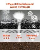 VEVOR gumijas mulča ainavu labiekārtošanai, pārstrādātas gumijas mulčas paklājs 2440 x 560 mm, pastāvīgs gumijas celiņš, dabīga izskata melna mulčas dārza apmale augiem, dārzeņiem un ziedu dārza barjerai