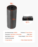 VEVOR gumijas mulča ainavu labiekārtošanai, pārstrādātas gumijas mulčas paklājs 2440 x 560 mm, pastāvīgs gumijas celiņš, dabīga izskata melna mulčas dārza apmale augiem, dārzeņiem un ziedu dārza barjerai