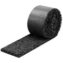 VEVOR gumijas mulčas paklāja rullis, 4 ruļļi 305 x 11,5 cm, pārstrādātas gumijas pastāvīga mulčas apmale ar mietiņiem, dabīga izskata puķu dobes barjera, 12,7 mm bieza, griežama dārza apmale ainavu veidošanai