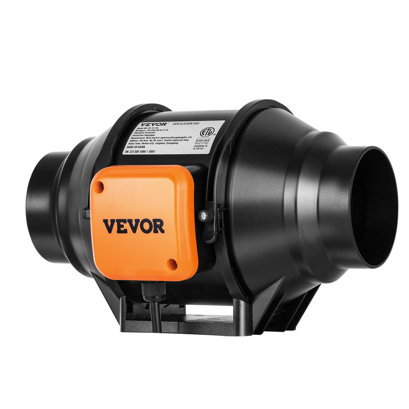 VEVOR 31W вытяжной вентилятор, вытяжной вентилятор, внутренний канальный вентилятор