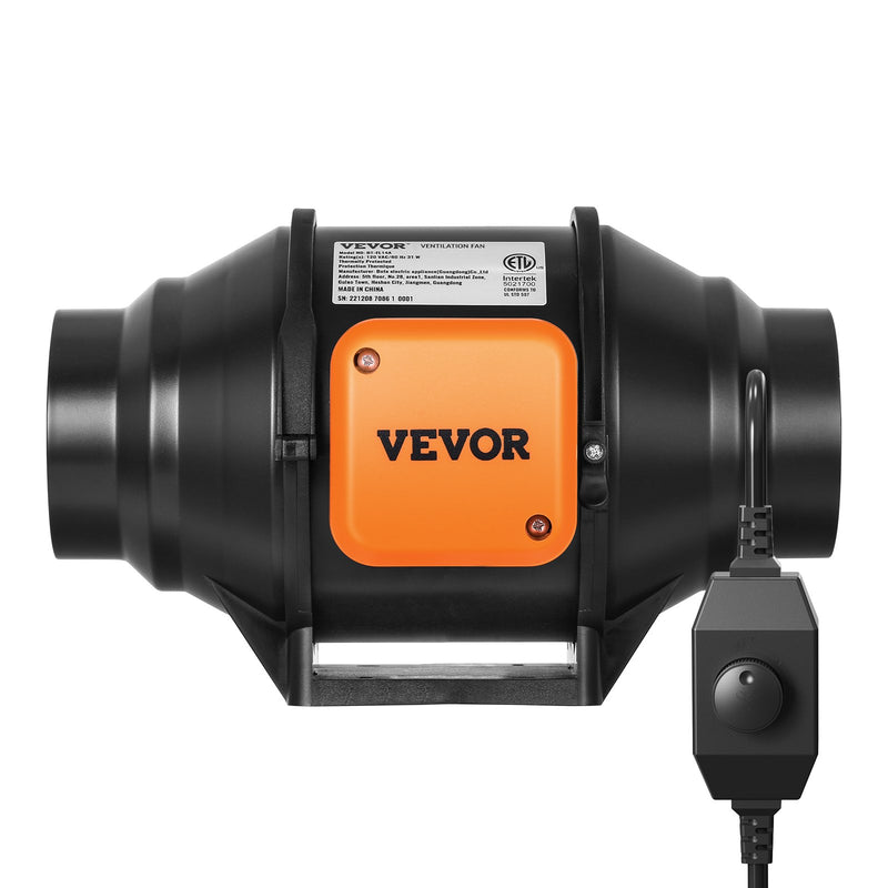 VEVOR 31W вытяжной вентилятор, вытяжной вентилятор, внутренний канальный вентилятор