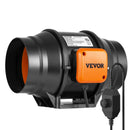 VEVOR 152,4 mm cauruļvadu ventilators HVAC izplūdes pūtēja komplekts AC Maināma Ātruma Kontrole