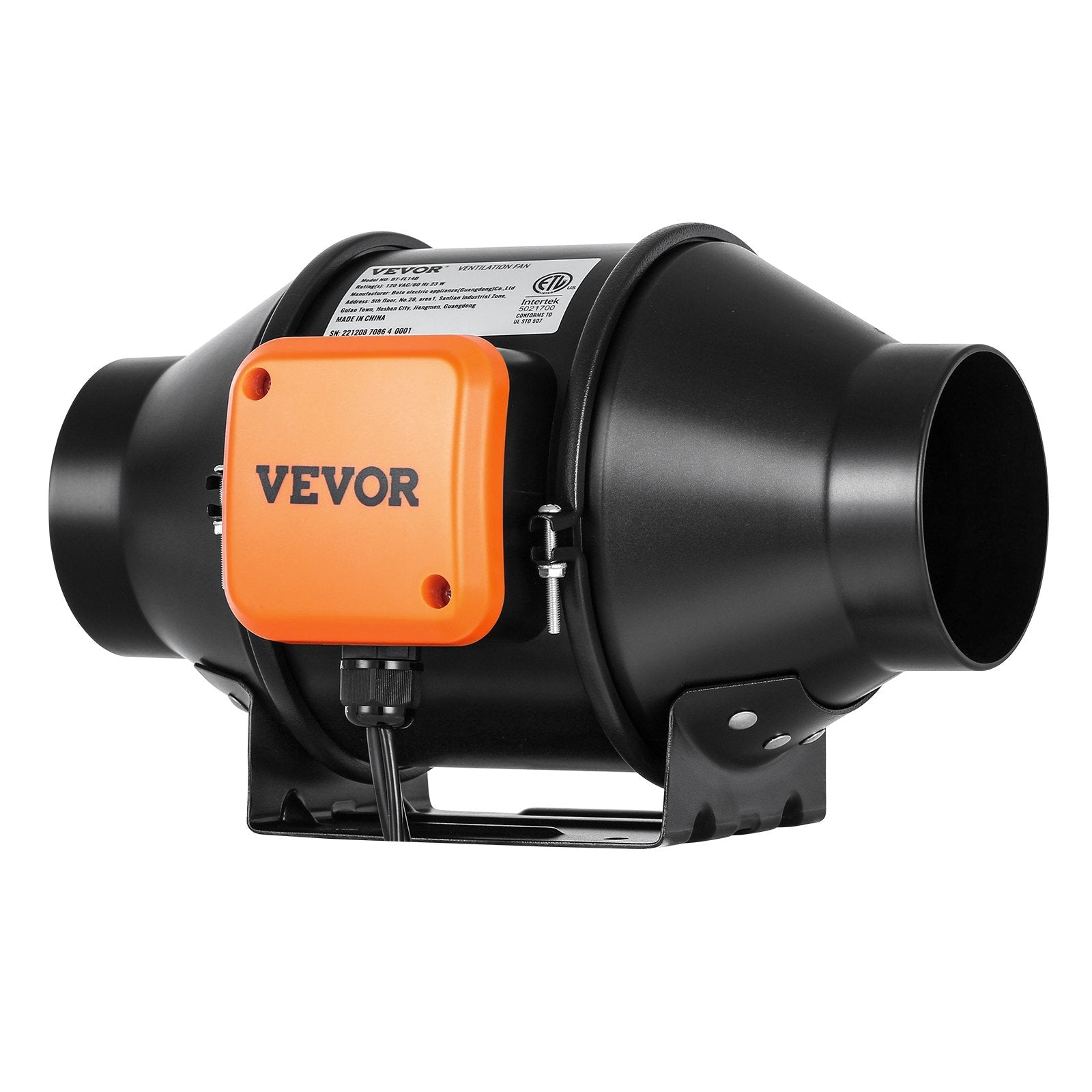 VEVOR 102 mm kanāla ventilators HVAC izplūdes ventilatora komplektu ar EC ātruma regulēšanu_pilns apraksts zemāk