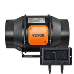 VEVOR 6 collu kanāla ventilators HVAC izplūdes ventilatora komplekts ar EC mainīga ātruma kontroli