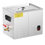 VEVOR 10 l ultraskaņas tīrītājs ar sildītāju, taimeri un grozu, profesionāls digitāls kavitācijas tīrītājs, 240 W, laboratorijas instrumentiem, metāla detaļām, karburatoriem, misiņam, automobiļu un dzinēju detaļām