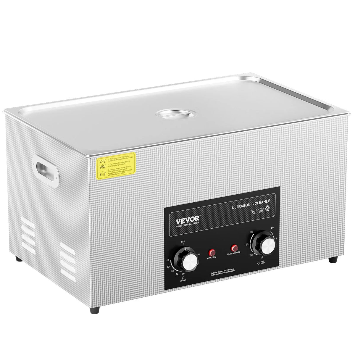 VEVOR 22 l ultraskaņas tīrītājs ar sildītāju, taimeri un grozu, profesionāls digitāls kavitācijas tīrīšanas iekārta, 480 W, laboratorijas instrumentiem, metāla detaļām, karburatoriem, misiņam, automobiļu un dzinēju detaļām
