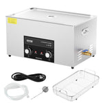 VEVOR 22 l ultraskaņas tīrītājs ar sildītāju, taimeri un grozu, profesionāls digitāls kavitācijas tīrīšanas iekārta, 480 W, laboratorijas instrumentiem, metāla detaļām, karburatoriem, misiņam, automobiļu un dzinēju detaļām