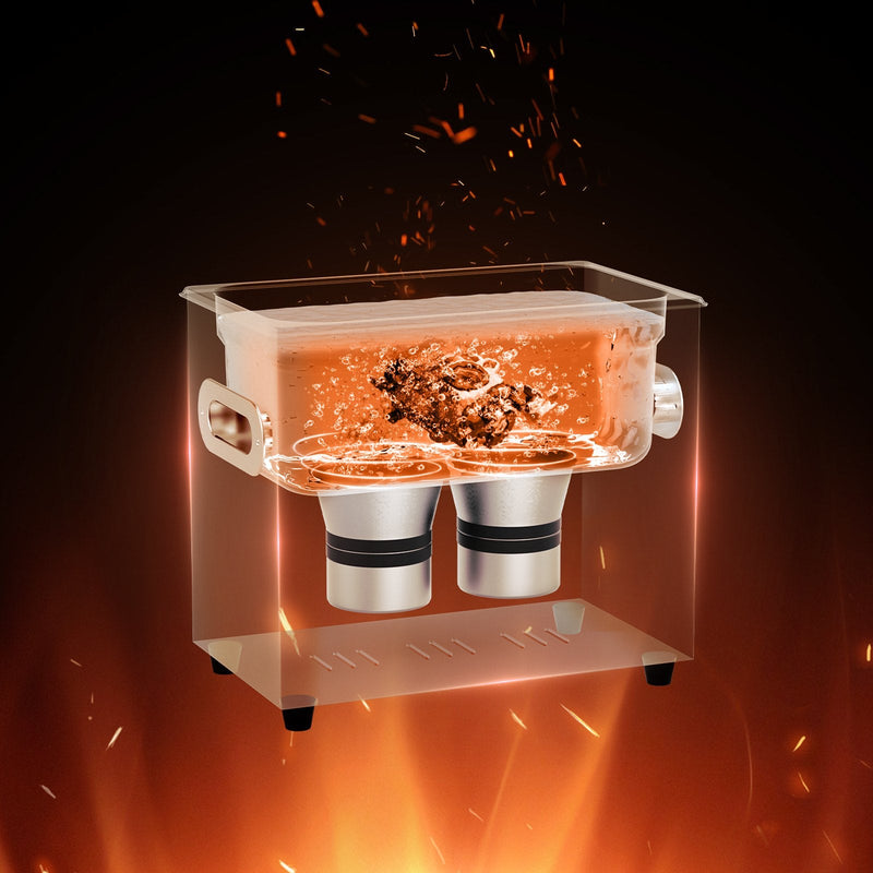 VEVOR 3 l ultraskaņas tīrītājs ar sildītāju, taimeri un grozu, profesionāla digitāla soniskās kavitācijas iekārta ar 120 W tīrīšanas jaudu pulksteņu mehānismiem, brillēm, monētām, metāla detaļām un instrumentiem.