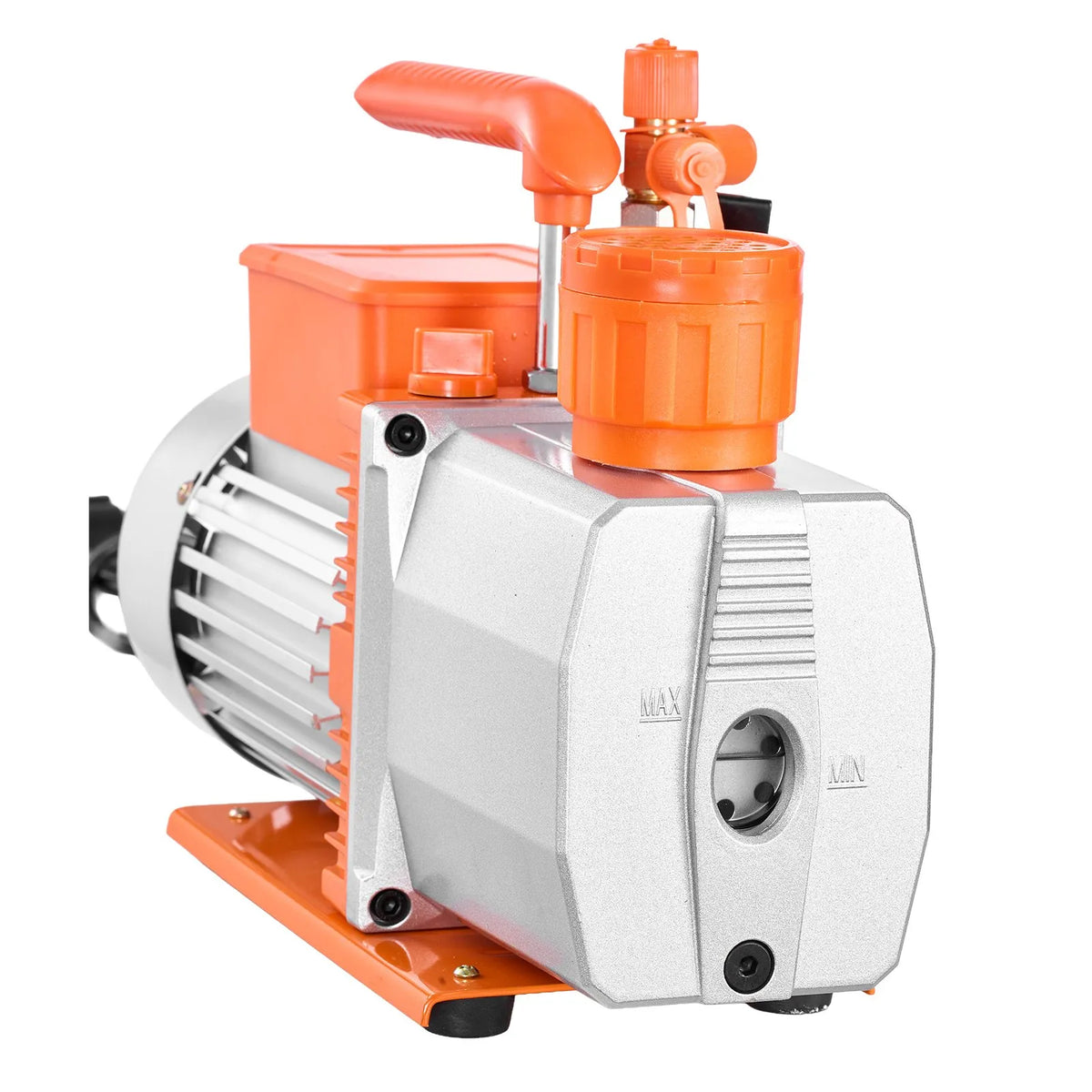 VEVOR vakuuma sūknis 198 l/min, divpakāpju rotācijas lāpstiņu HVAC AC vakuuma sūknis ar 4 polu motoru, piemērots R134a, R22, R410a, R1234yf un R32 sistēmām, komplektā vakuuma eļļa, automobiļu kondicionieru apkopei un sveķu degazēšanai