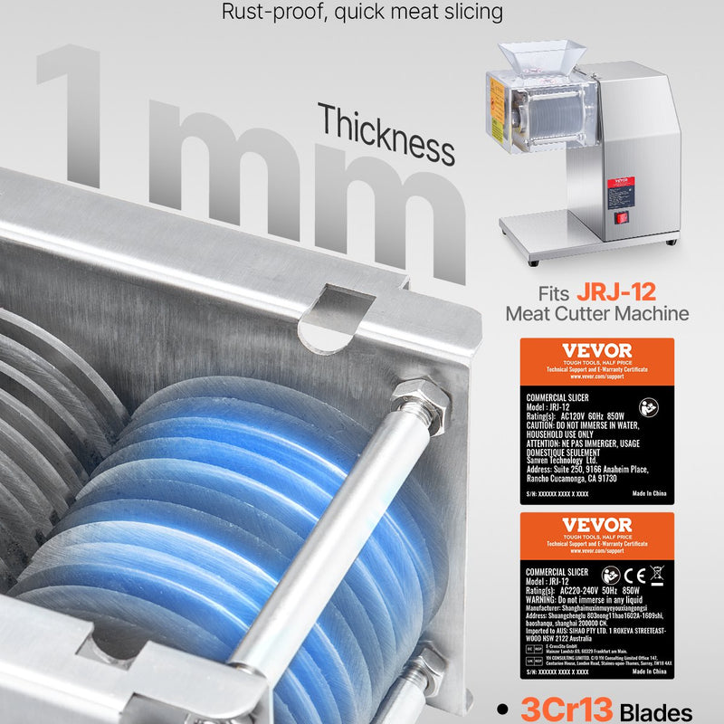 VEVOR gaļas griešanas mašīnas asmens 7 mm nerūsējošā tērauda SJY-DQ90 gaļas slīpētājam