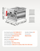 VEVOR gaļas griešanas mašīnas asmens 7 mm nerūsējošā tērauda SJY-DQ90 gaļas slīpētājam