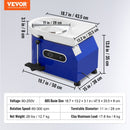 VEVOR Keramikas ritenis 28 cm ar pedāli, skulptūru instrumentiem, priekšautu, 450W