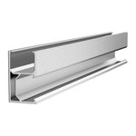 VEVOR saules paneļu montāžas komplekts ar mini sliedēm 10 × 101,6 mm, 4 gala skavām un 6 vidējām skavām, saules paneļu stiprinājumi metāla, betona, koka un dakstiņu jumtiem