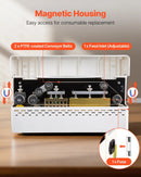 VEVOR nepārtrauktās aizzīmogošanas iekārta, automātiska lentes tipa siltuma blīvēšanas mašīna ar digitālu temperatūras kontroli un automātisku izslēgšanos, 8–12 mm blīvējuma platums, plastmasas maisiņiem 0,06–0,2 mm biezumā