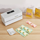 VEVOR nepārtrauktās aizzīmogošanas iekārta, automātiska lentes tipa siltuma blīvēšanas mašīna ar digitālu temperatūras kontroli un automātisku izslēgšanos, 8–12 mm blīvējuma platums, plastmasas maisiņiem 0,06–0,2 mm biezumā