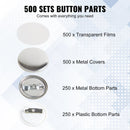 VEVOR 1" (25mm) Žetonu Sagataves Komplekti – 500 Gabali