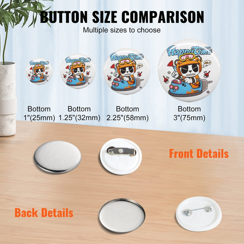 VEVOR 1" (25mm) Žetonu Sagataves Komplekti – 500 Gabali
