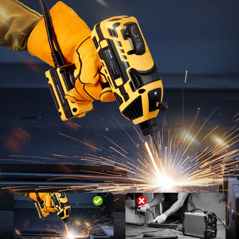 VEVOR portable handheld welder 20-120 A with 5 level current control