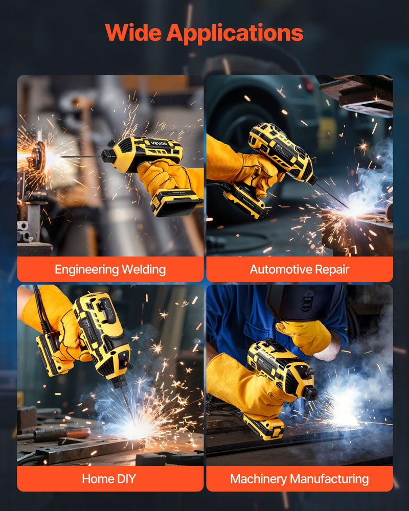 VEVOR portable handheld welder 20-120 A with 5 level current control