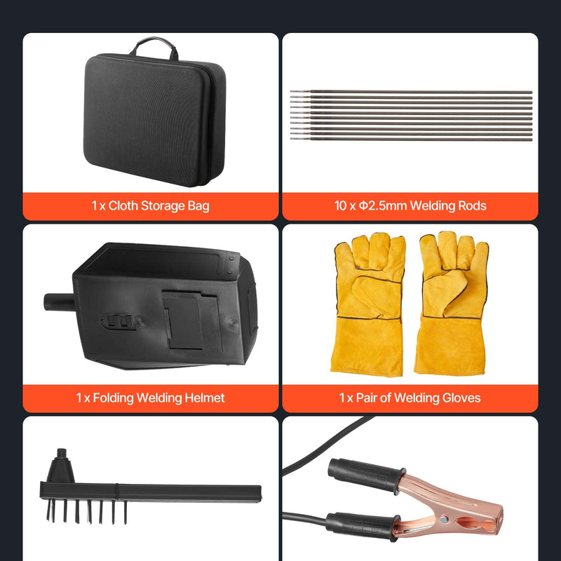 VEVOR portable handheld welder 20-120 A with 5 level current control