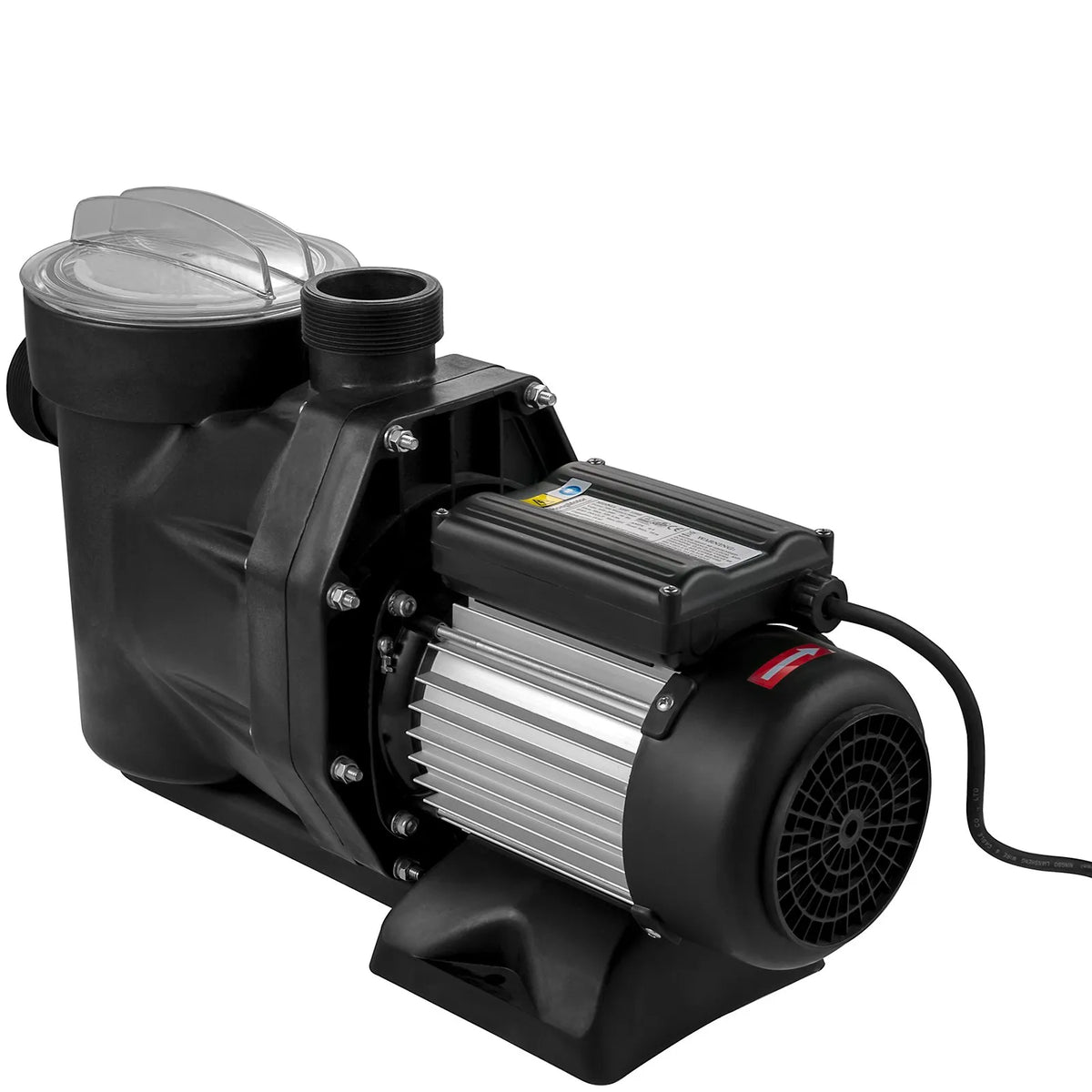 VEVOR baseina sūknis, 750 W, 19 200 l/h, baseina sūknis virszemes un iegremdētiem baseiniem ar filtra grozu, Ø50 mm ieplūdes/izplūdes pieslēgumi un 2 savienojuma šļūtenes, tīra baseina ūdens nodrošināšanai