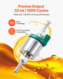 Diislikütteseadme kütusepump 12 V, alumiiniumist dosaatorpump 22 ml doseerimisega, sobib 2 kW, 5 kW ja 8 kW diislikütteseadmetele, vaikne töö impulsstehnoloogiaga.