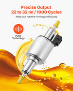 5-8kW_Dīzeļsildītāja degvielas sūknis 12/24 V, automašīnas gaisa sildītāja dozēšanas sūknis ar 22–32 ml padevi, piemērots 2 kW, 5 kW un 8 kW dīzeļsildītājiem, klusas darbības dizains ar impulsu tehnoloģiju