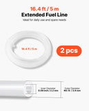 Dīzeļa sildītāja degvielas šļūteņu komplekts 5000 mm