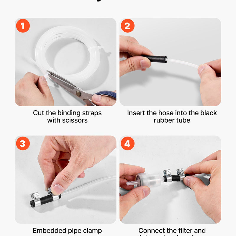 Dīzeļa sildītāja degvielas šļūteņu komplekts 5000 mm