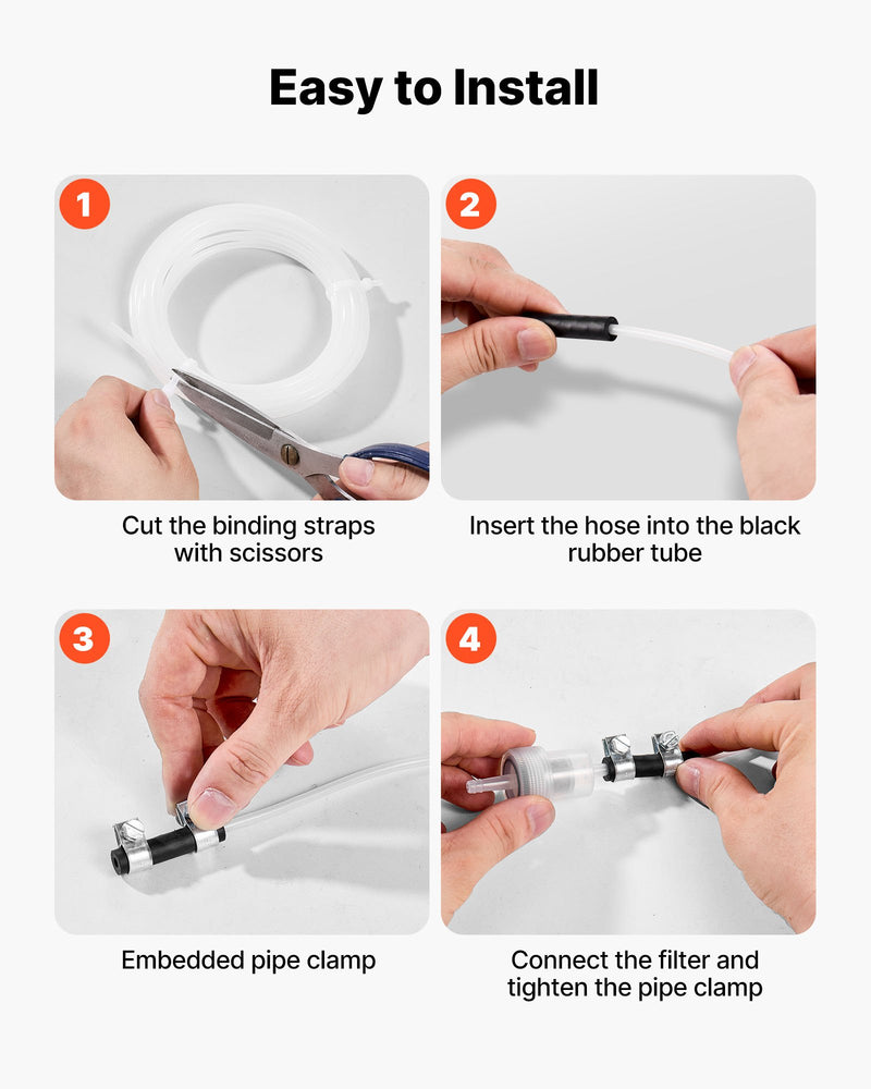 Dīzeļa sildītāja degvielas šļūteņu komplekts 5000 mm