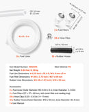 Dīzeļa sildītāja degvielas šļūteņu komplekts 5000 mm