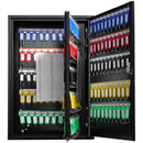 VEVOR atslēgu skapītis 200 atslēgām ar slēdzeni, regulējamiem plauktiem un krāsainām atslēgu birkām