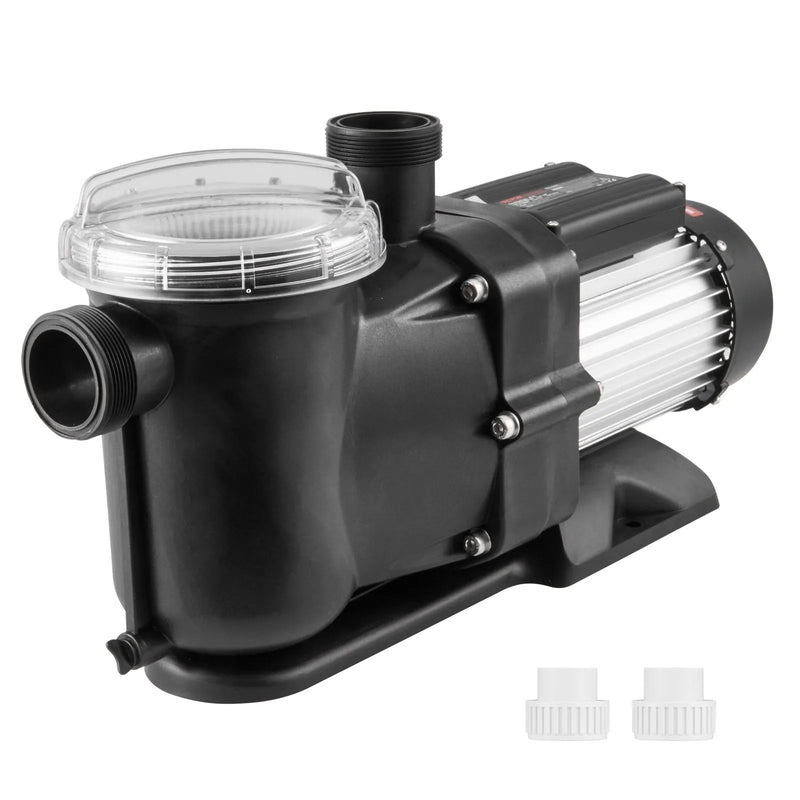 VEVOR virszemes baseina sūknis, 1118 W, vienas ātruma režīms, maksimālā plūsma 378 l/min, 220 V, 2850 apgr./min, maksimālais pacēlums 15 m, ar filtra grozu, piemērots virszemes baseiniem, burbuļvannām un SPA, UL sertificēts